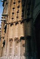 Lyon, Cathedrale Saint Jean, Portail, Ebrasement central